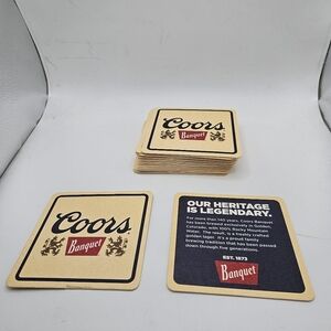 20 Coors Banquet drink coasters double-sided